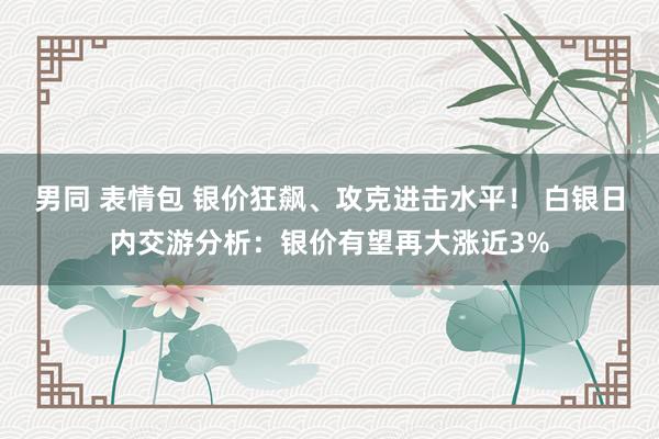 男同 表情包 银价狂飙、攻克进击水平！ 白银日内交游分析：银价有望再大涨近3%