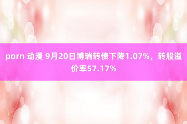 porn 动漫 9月20日博瑞转债下降1.07%，转股溢价率57.17%