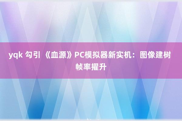 yqk 勾引 《血源》PC模拟器新实机：图像建树 帧率擢升