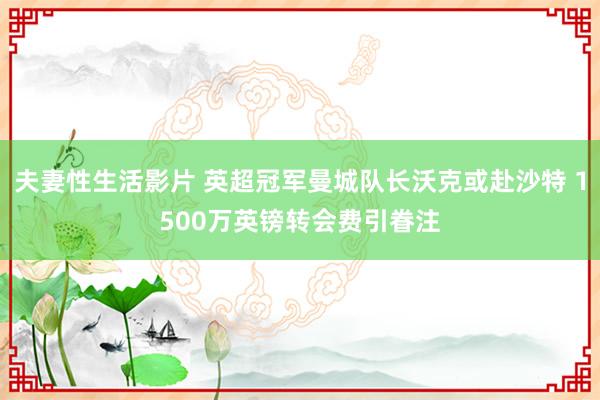 夫妻性生活影片 英超冠军曼城队长沃克或赴沙特 1500万英镑转会费引眷注