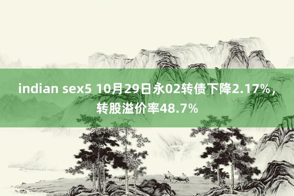 indian sex5 10月29日永02转债下降2.17%，转股溢价率48.7%