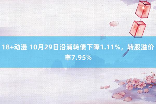 18+动漫 10月29日沿浦转债下降1.11%，转股溢价率7.95%