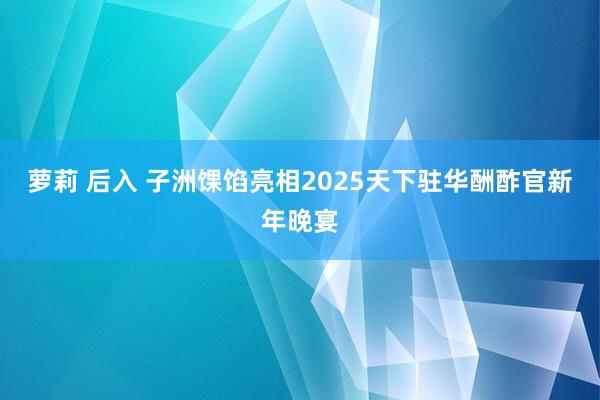 萝莉 后入 子洲馃馅亮相2025天下驻华酬酢官新年晚宴