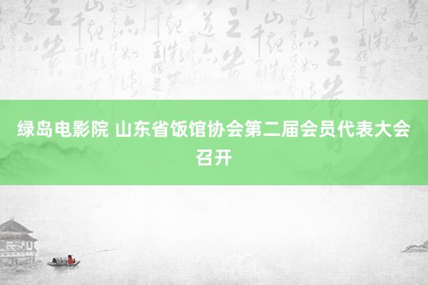 绿岛电影院 山东省饭馆协会第二届会员代表大会召开